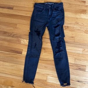 black distressed jeans!